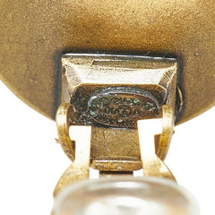 シャネル ヴィンテージ ココマーク イヤリング ゴールド ブラック メッキ レディース CHANEL 【中古】