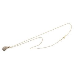 ティファニー エルサ ペレッティ ティアドロップ バヴェダイヤ ネックレス K18YG イエローゴールド レディース TIFFANY&Co. 【中古】