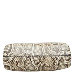 フェンディ ファースト ミディアム ショルダーバッグ 8BP127 ベージュ パイソン レディース FENDI 中古