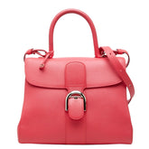 デルヴォー ブリヨン ハンドバッグ 2WAY ショルダーバッグ ピンク レザー レディース DELVAUX 中古
