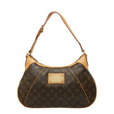 ルイ ヴィトン モノグラム テムズGM ワンショルダーバッグ ハンドバッグ M56383 ブラウン PVC レザー レディース LOUIS VUITTON 中古