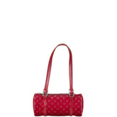 ルイ ヴィトン モノグラム サテン リトル パピヨン ショルダーバッグ M92353 ルージュ レッド サテン レザー レディース LOUIS VUITTON 【中古】