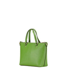 コーチ ロゴ ミニハンドバッグ ショルダーバッグ 2WAY CA844IMMA1 グリーン レザー レディース COACH 【中古】