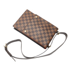 ルイ ヴィトン ダミエ ポートベロー 斜め掛け ショルダーバッグ N45271 ブラウン PVC レザー レディース LOUIS VUITTON 【中古】