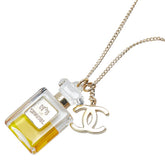 シャネル ココマーク 香水 パフューム No.5 ボトル モチーフ ネックレス ゴールド メッキ レディース CHANEL 【中古】