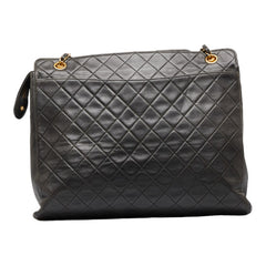 シャネル マトラッセ ココマーク チェーン ショルダーバッグ トートバッグ ブラック ゴールド ラムスキン レディース CHANEL 【中古】