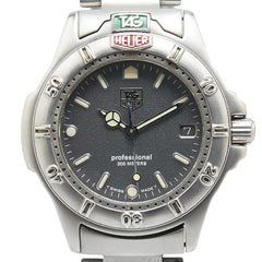 タグホイヤー プロフェッショナル200 腕時計 999.213A クオーツ グレー文字盤 ステンレススチール レディース TAG HEUER 【中古】