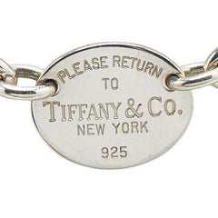 ティファニー リターン トゥ ティファニー オーバルタグ ネックレス SV925 シルバー レディース TIFFANY&Co. 【中古】