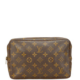 ルイ ヴィトン モノグラム トゥルース トワレット23 セカンドバッグ クラッチバッグ M47524 ブラウン PVC レザー レディース LOUIS VUITTON 【中古】