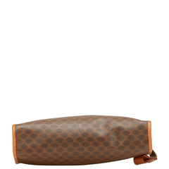 セリーヌ マカダム クラッチバッグ ブラウン PVC レザー レディース CELINE 【中古】