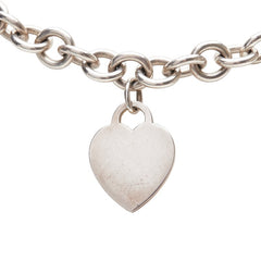 ティファニー ハート チェーン ネックレス チョーカー SV925 シルバー レディース TIFFANY&Co. 【中古】