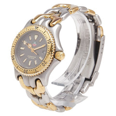 タグホイヤー セル プロフェッショナル 腕時計 S95.215 クオーツ グレー文字盤 ステンレススチール メッキ レディース TAG HEUER 【中古】