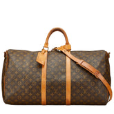 ルイ ヴィトン モノグラム キーポル バンドリエール 55 ボストンバッグ ショルダーバッグ 2WAY M41414 ブラウン PVC レザー レディース LOUIS VUITTON 【中古】