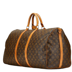 ルイ ヴィトン モノグラム キーポル バンドリエール 55 ボストンバッグ ショルダーバッグ 2WAY M41414 ブラウン PVC レザー レディース LOUIS VUITTON 【中古】