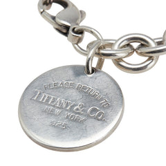 ティファニー リターントゥ ラウンドタグ チェーン ブレスレット SV925 シルバー レディース TIFFANY&Co. 【中古】