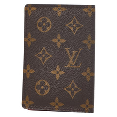 ルイ ヴィトン モノグラム クーヴェルテュール パスポール カードケース M60179 ブラウン PVC レディース LOUIS VUITTON 【中古】