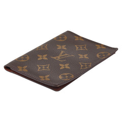 ルイ ヴィトン モノグラム クーヴェルテュール パスポール カードケース M60179 ブラウン PVC レディース LOUIS VUITTON 【中古】