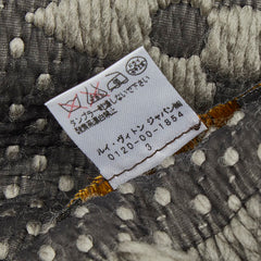 ルイ ヴィトン エシャルプ ロゴマニア マフラー グレー ウール シルク レディース LOUIS VUITTON 【中古】