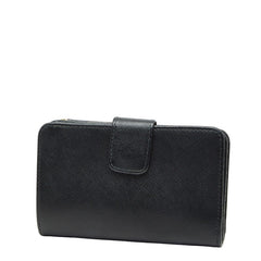 プラダ 二つ折り財布 ネイビー サフィアーノレザー レディース PRADA 【中古】