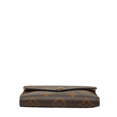 ルイ ヴィトン モノグラム ポルトフォイユ ヴィクトリーヌ 三つ折り財布 M62360 ブラウン ローズバレリーヌ ピンク PVC レザー レディース LOUIS VUITTON 【中古】