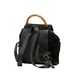 グッチ バンブー リュック バックパック 003 2058 0016 ブラック レザー レディース GUCCI 【中古】