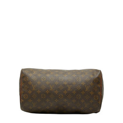 ルイ ヴィトン モノグラム スピーディ35 ハンドバッグ ボストンバッグ 旅行用バッグ M41524 ブラウン PVC レザー レディース LOUIS VUITTON 【中古】