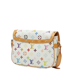 ルイ ヴィトン モノグラム マルチカラー ソローニュ 斜め掛け ショルダーバッグ M92661 ブロン ホワイト PVC レザー レディース LOUIS VUITTON 【中古】