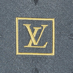 ルイ ヴィトン ラヴァット ミックス モノグラム ネクタイ M73592 グレー シルク メンズ LOUIS VUITTON 【中古】
