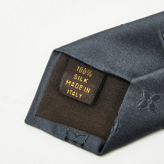 ルイ ヴィトン ラヴァット ミックス モノグラム ネクタイ M73592 グレー シルク メンズ LOUIS VUITTON 【中古】