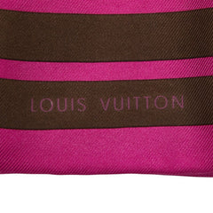 ルイ ヴィトン モノグラム ペルフォ バンドー スカーフ M72072 ブラウン マルチカラー シルク レディース LOUIS VUITTON 【中古】