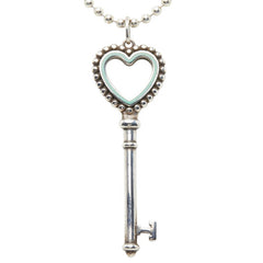 ティファニー ハートキー ネックレス SV925 シルバー レディース TIFFANY&Co. 【中古】