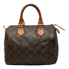 ルイ ヴィトン モノグラム スピーディ25 ミニボストンバッグ ハンドバッグ M41528 ブラウン PVC レザー レディース LOUIS VUITTON 【中古】