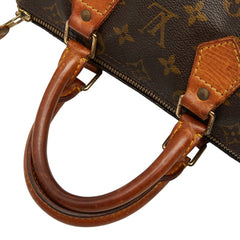 ルイ ヴィトン モノグラム スピーディ25 ミニボストンバッグ ハンドバッグ M41528 ブラウン PVC レザー レディース LOUIS VUITTON 【中古】