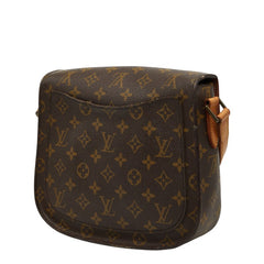 ルイ ヴィトン モノグラム サンクルーGM 斜め掛け ショルダーバッグ M51242 ブラウン PVC レザー レディース LOUIS VUITTON 【中古】
