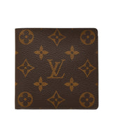 ルイ ヴィトン モノグラム ポルトフォイユ マルコ 旧型 二つ折り財布 M61675 ブラウン PVC レザー レディース LOUIS VUITTON 【中古】