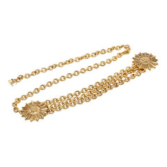 シャネル ココマーク チェーンベルト ゴールド メッキ レディース CHANEL 【中古】