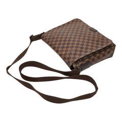 ルイ ヴィトン ダミエ ディストリクトMM ショルダーバッグ N41212 ブラウン PVC レザー レディース LOUIS VUITTON 【中古】