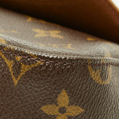 ルイ ヴィトン モノグラム ミニルーピング ショルダーバッグ ハンドバッグ M51147 ブラウン PVC レザー レディース LOUIS VUITTON 中古