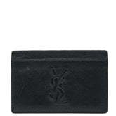 サンローラン YSLロゴ カードケース パスケース ブラック レザー レディース SAINT LAURENT 中古