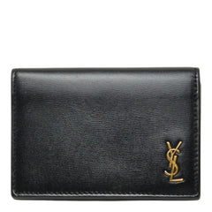 サンローラン タイニーモノグラム カードケース 730077 ブラック レザー レディース SAINT LAURENT 中古