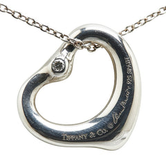 ティファニー エルサ ペレッティ オープンハート ネックレス SV925 シルバー レディース TIFFANY&Co. 【中古】