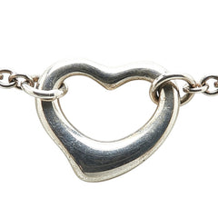 ティファニー エルサペレッティ 5連 オープンハート ネックレス SV925 シルバー レディース TIFFANY&Co. 【中古】