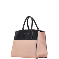 ルイ ヴィトン シティ スティーマーMM ハンドバッグ ショルダーバッグ 2WAY M51036 ヴァニーユ ベージュ ノワール レザー レディース LOUIS VUITTON 【中古】