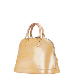 ルイ ヴィトン モノグラム ヴェルニ アルマPM ハンドバッグ M91751 ベージュプードル パテントレザー レディース LOUIS VUITTON 【中古】