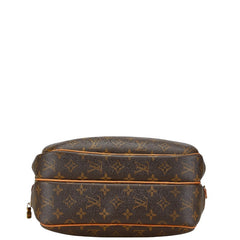 ルイ ヴィトン モノグラム リポーターPM 斜め掛け ショルダーバッグ M45254 ブラウン PVC レザー レディース LOUIS VUITTON 中古