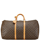 ルイ ヴィトン モノグラム キーポル60 ボストンバッグ トラベルバッグ M41422 ブラウン PVC レザー レディース LOUIS VUITTON 中古
