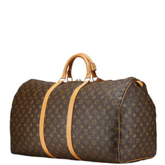 ルイ ヴィトン モノグラム キーポル60 ボストンバッグ トラベルバッグ M41422 ブラウン PVC レザー レディース LOUIS VUITTON 中古