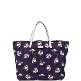 グッチ トートバッグ ハンドバッグ 傘 アンブレラ 282439 ネイビー マルチカラー キャンバス レザー レディース GUCCI 【中古】