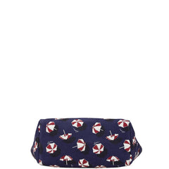 グッチ トートバッグ ハンドバッグ 傘 アンブレラ 282439 ネイビー マルチカラー キャンバス レザー レディース GUCCI 【中古】