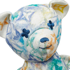 ルイ ヴィトン ドゥドゥ ルイ テディベア ぬいぐるみ GI0502 ホワイト マルチカラー オーガニックコットン レディース LOUIS VUITTON 【中古】